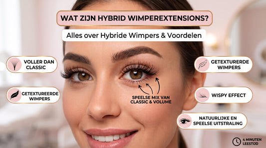 Wat Zijn Hybrid Wimperextensions? De Ultieme Mix van Natuurlijk en Vol